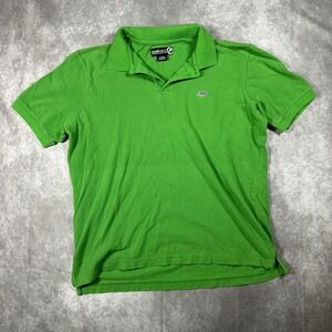 Vintage Y2K Ecko Unltd Mens L Green Short Sleeve Rhino Logo Polo Skater Shirt